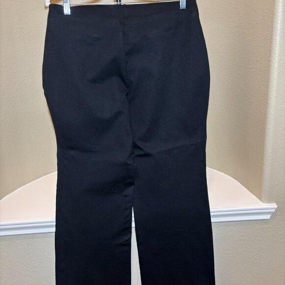 🖤 INC International Concepts Black Elastic Band Pullup Slacks Flared Pants - Picture 3 of 10